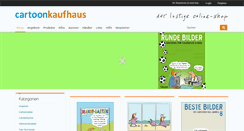 Desktop Screenshot of cartoonkaufhaus.de